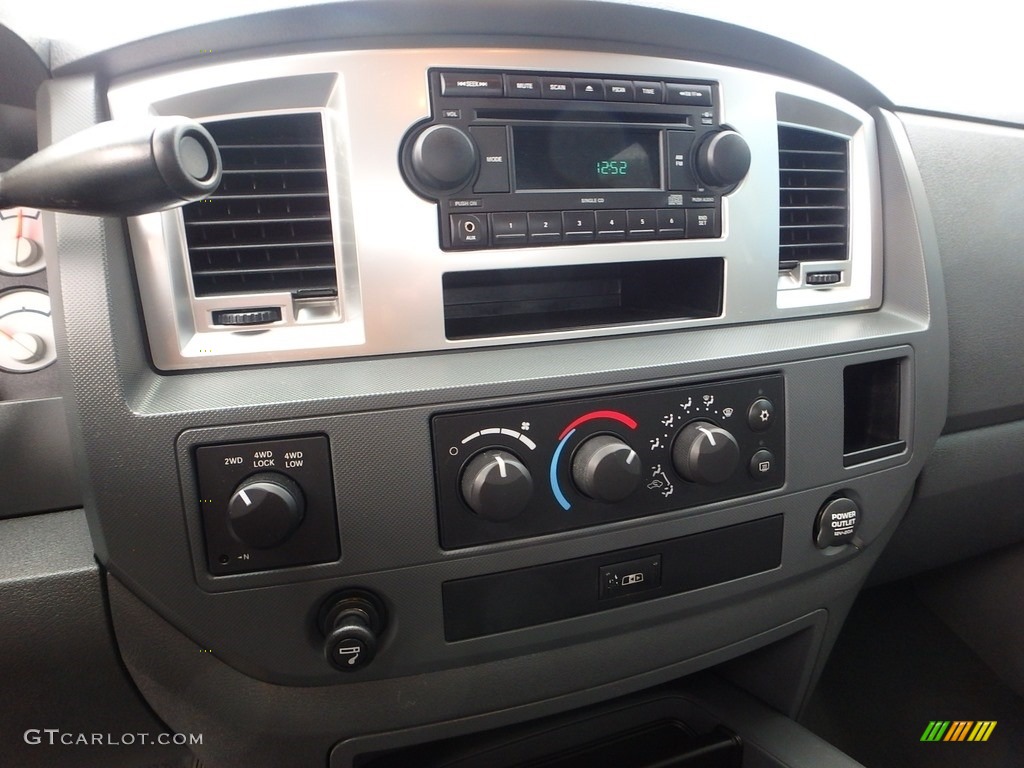 2008 Ram 1500 SLT Quad Cab 4x4 - Cool Vanilla White / Medium Slate Gray photo #28