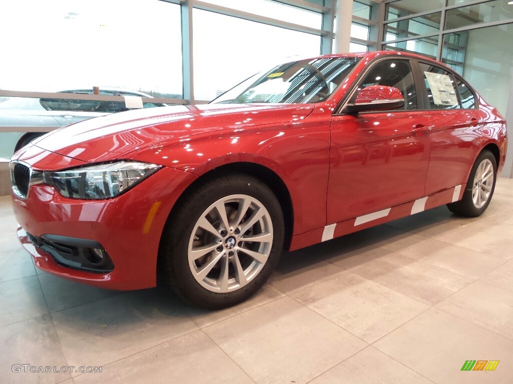 2017 3 Series 320i xDrive Sedan - Melbourne Red Metallic / Black photo #3