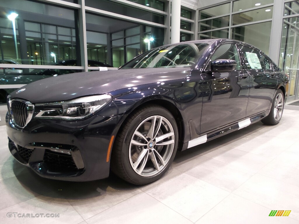 2017 7 Series 750i xDrive Sedan - Carbon Black Metallic / Zagora Beige photo #3