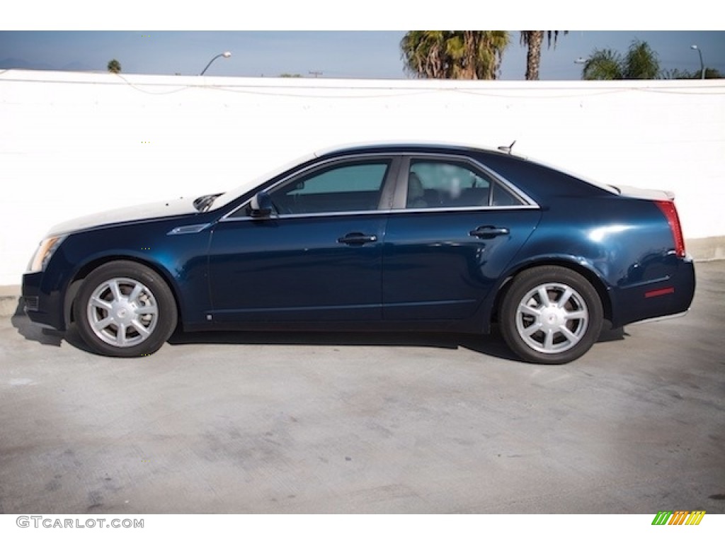 2008 CTS Sedan - Blue Chip / Cashmere/Cocoa photo #10