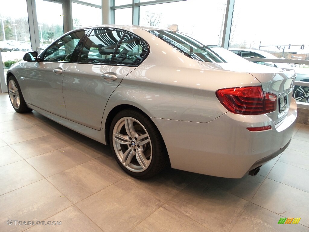 2016 5 Series 535i xDrive Sedan - Glacier Silver Metallic / Black photo #2