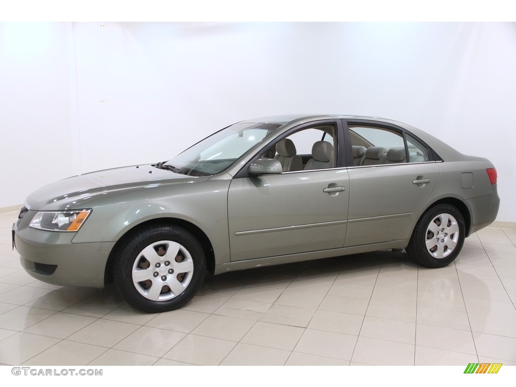 2008 Sonata GLS - Natural Khaki Green / Beige photo #3