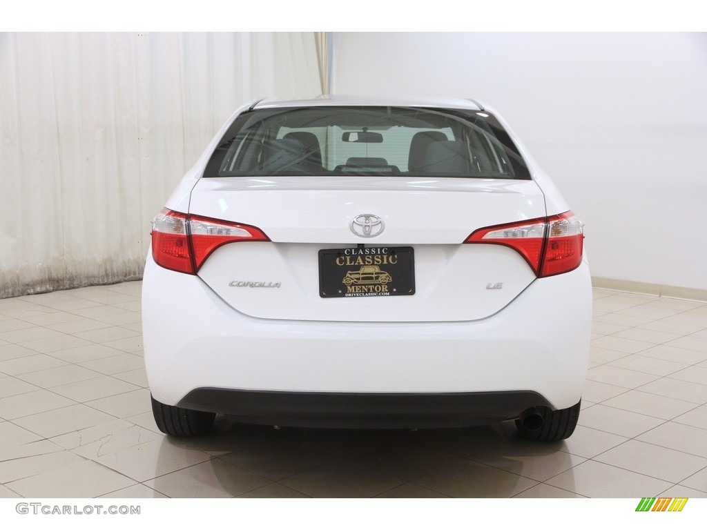 2016 Corolla LE - Super White / Ash photo #14
