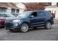 2017 Blue Jeans Ford Explorer Limited 4WD  photo #1