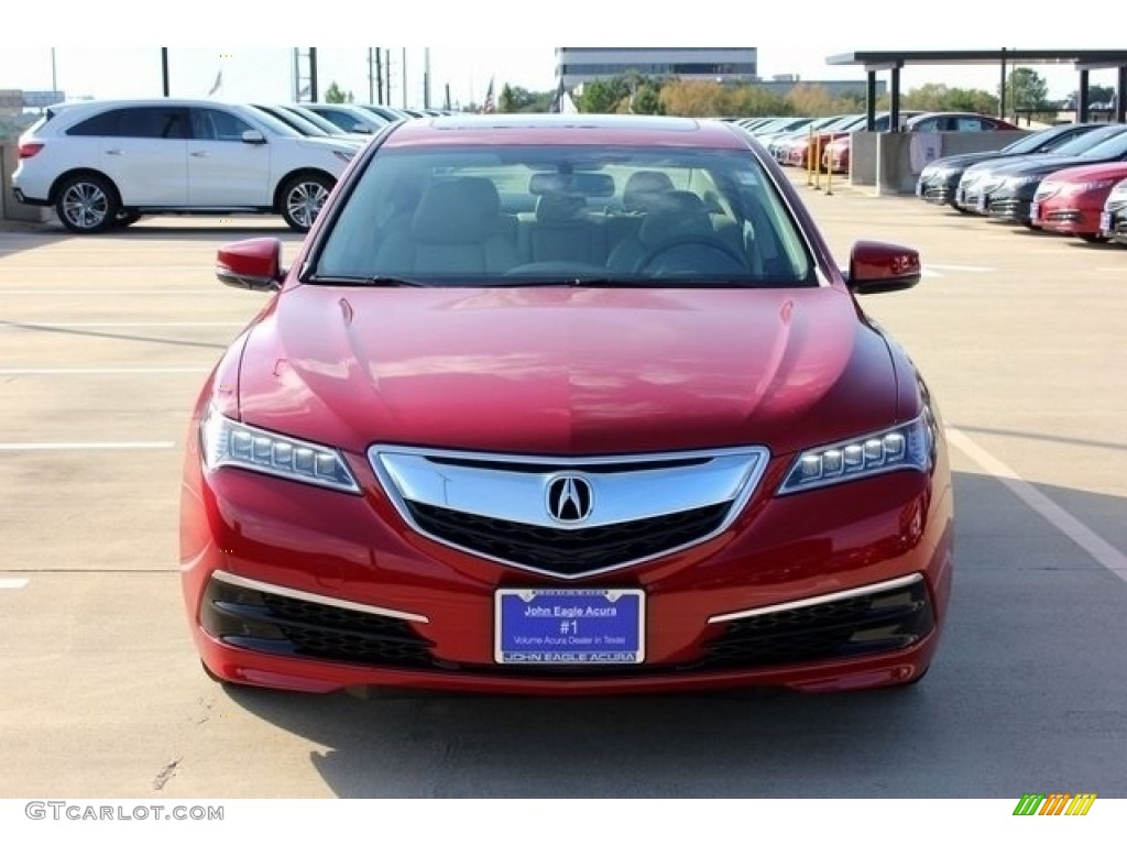 2017 TLX Sedan - San Marino Red / Parchment photo #2