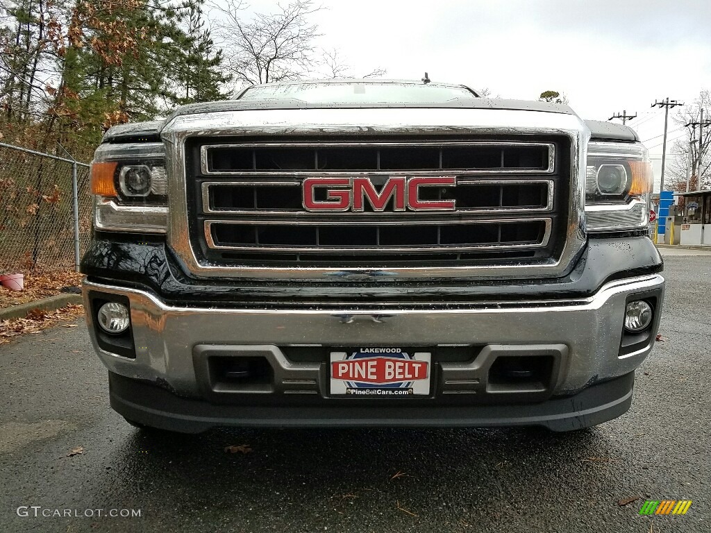 2014 Sierra 1500 SLT Double Cab 4x4 - Onyx Black / Jet Black photo #2