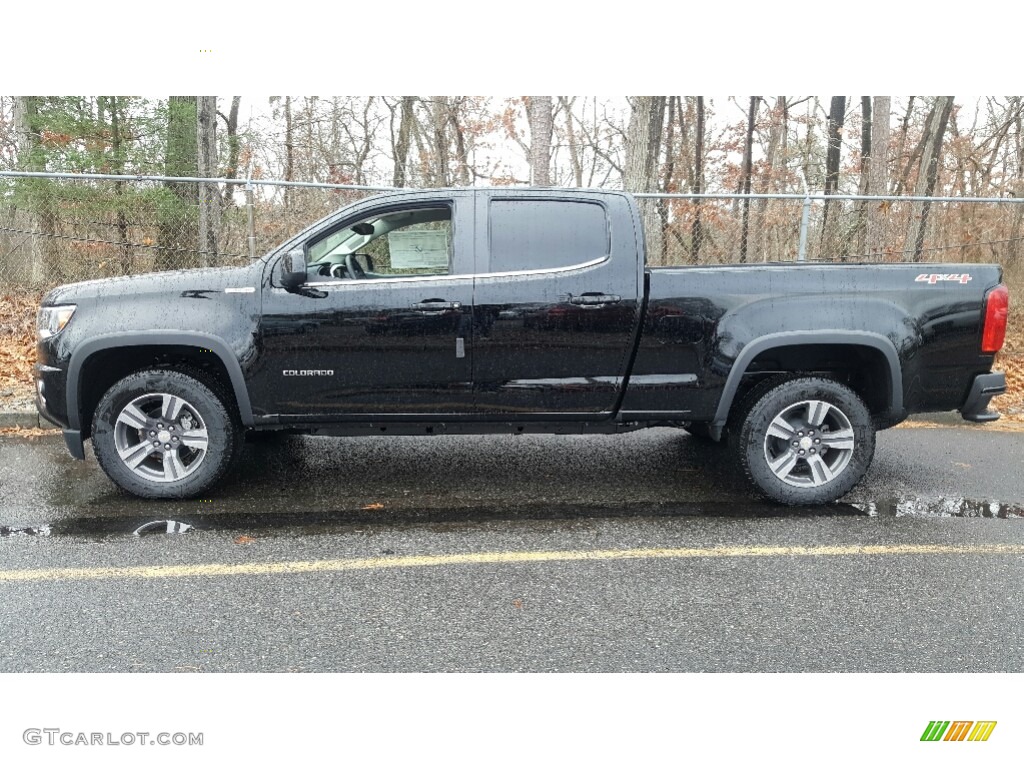 Black 2017 Chevrolet Colorado LT Crew Cab 4x4 Exterior Photo #117391132