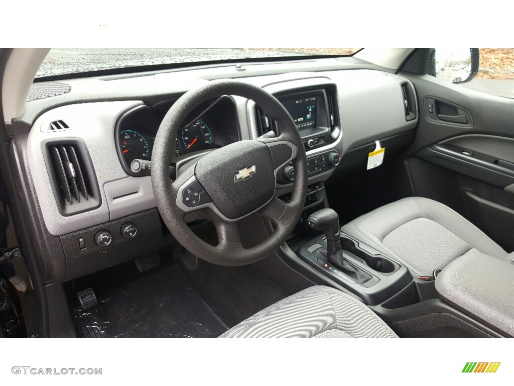 Jet Black/­Dark Ash Interior 2017 Chevrolet Colorado WT Crew Cab 4x4 Photo #117391180