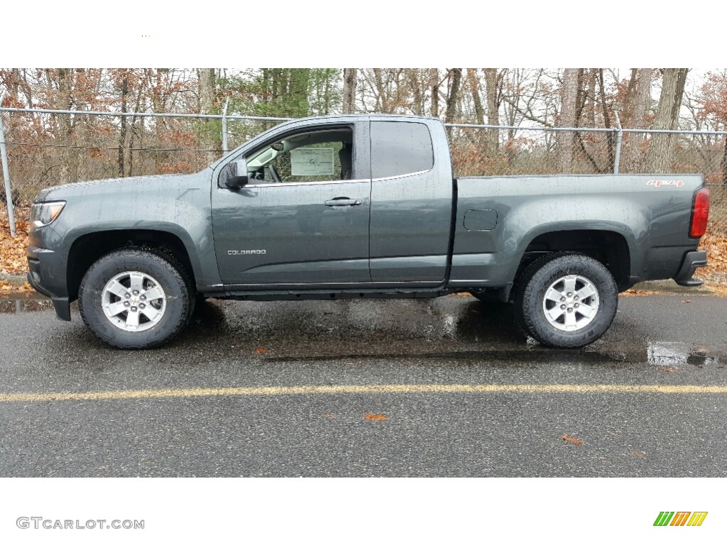 Cyber Gray Metallic 2017 Chevrolet Colorado WT Extended Cab 4x4 Exterior Photo #117391192
