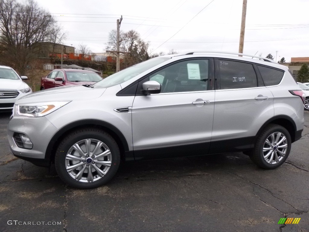Ingot Silver 2017 Ford Escape Titanium 4WD Exterior Photo #117391733