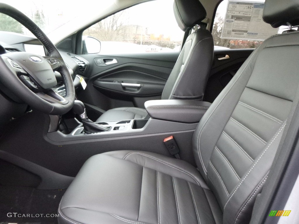 Charcoal Black Interior 2017 Ford Escape Titanium 4WD Photo #117391793