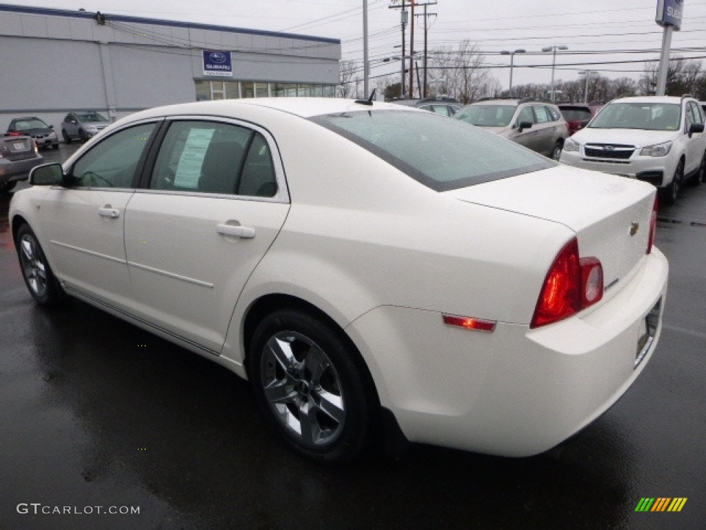 2008 Malibu LT Sedan - White / Ebony photo #9