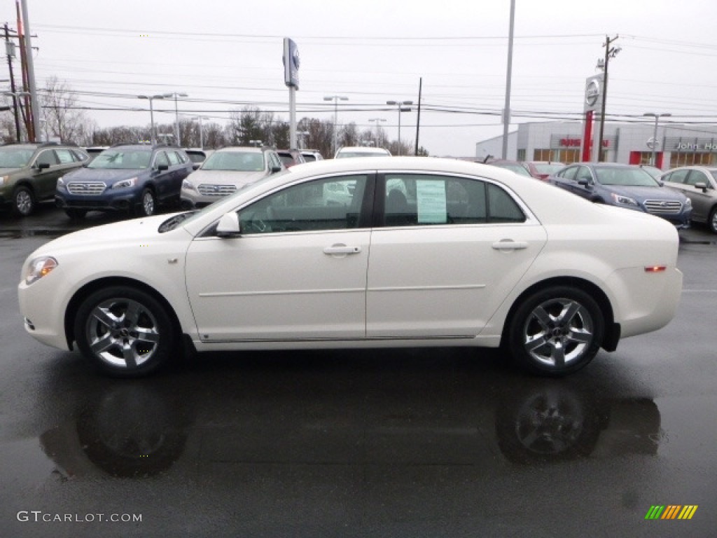 2008 Malibu LT Sedan - White / Ebony photo #10