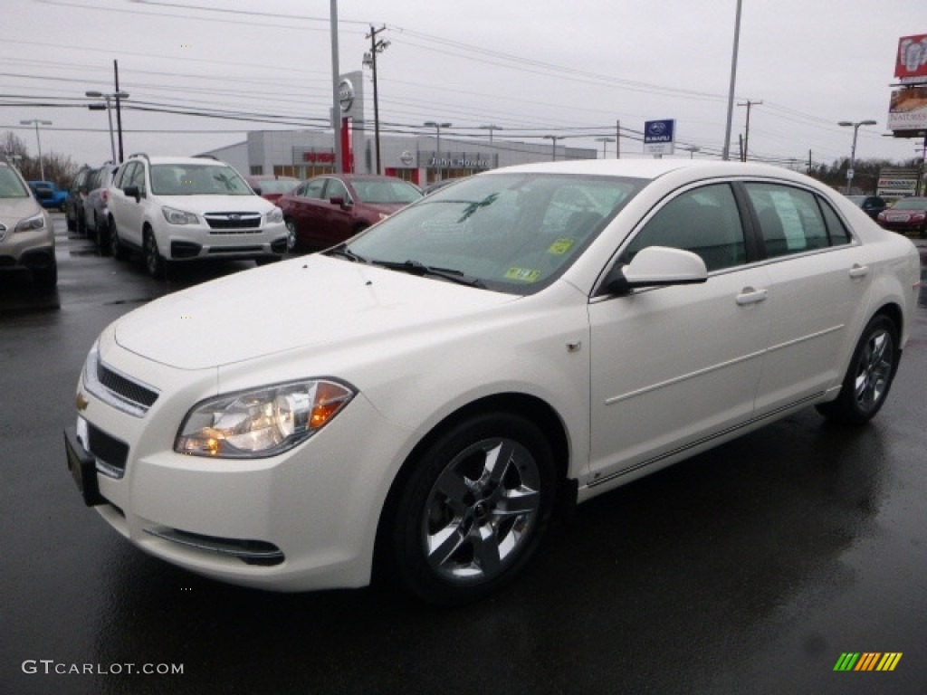2008 Malibu LT Sedan - White / Ebony photo #11