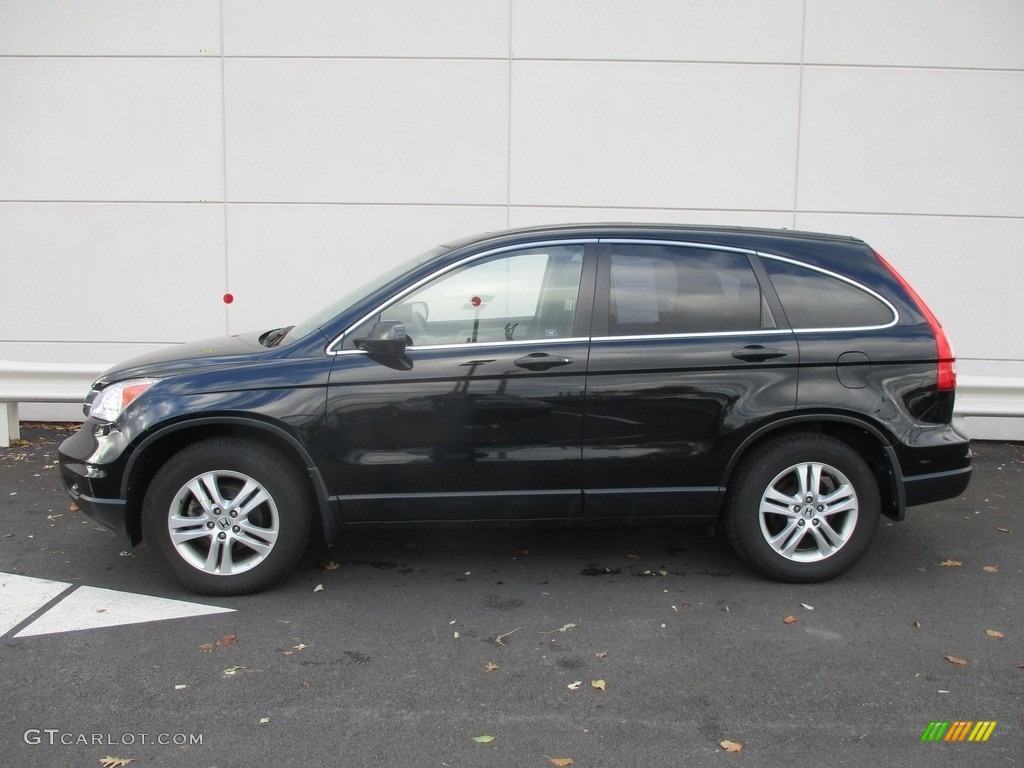 2011 CR-V EX 4WD - Crystal Black Pearl / Black photo #2