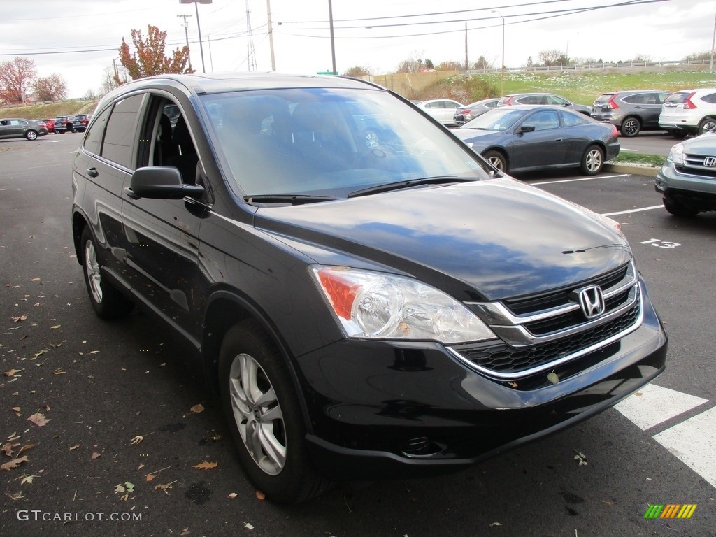 2011 CR-V EX 4WD - Crystal Black Pearl / Black photo #7