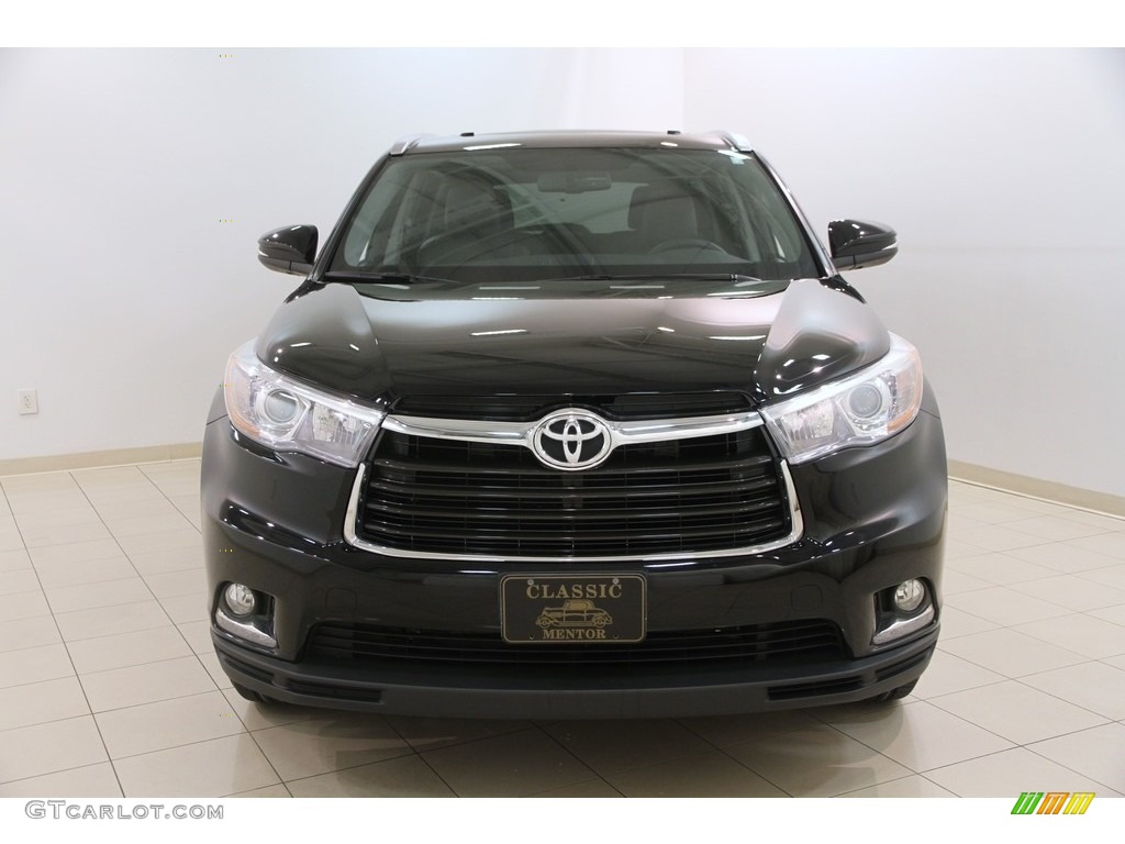 2015 Highlander Limited AWD - Attitude Black Metallic / Black photo #2