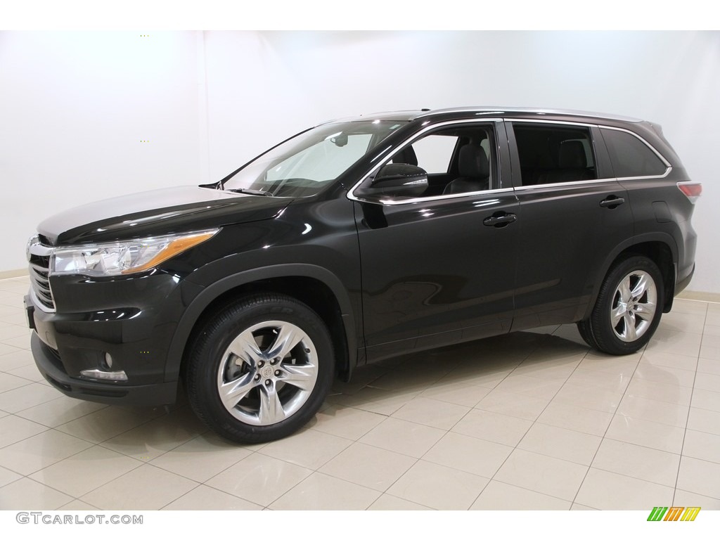 2015 Highlander Limited AWD - Attitude Black Metallic / Black photo #3