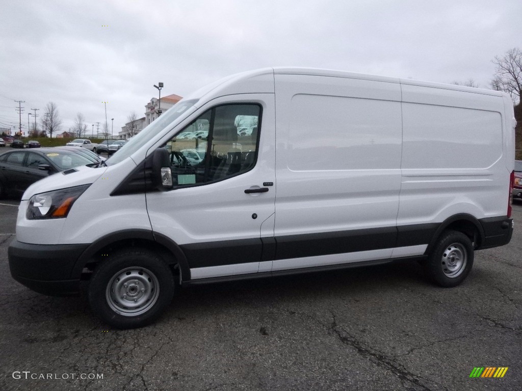 2017 Transit Van 350 MR Long - Oxford White / Pewter photo #7