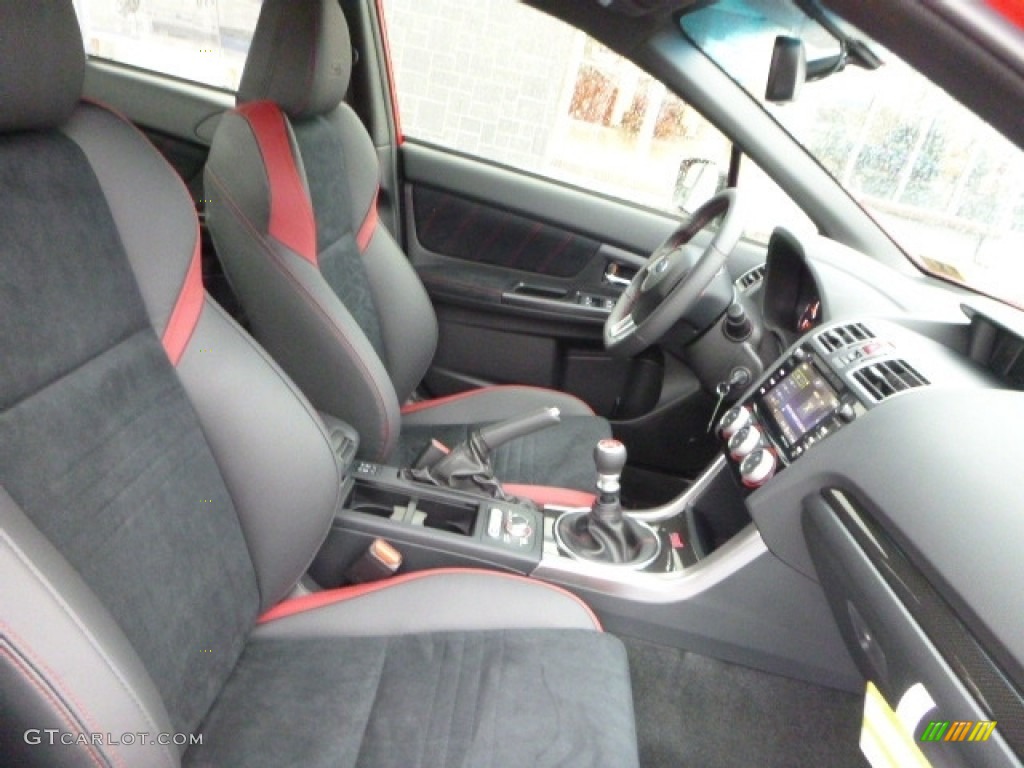 Carbon Black Interior 2017 Subaru WRX STI Photo #117393533