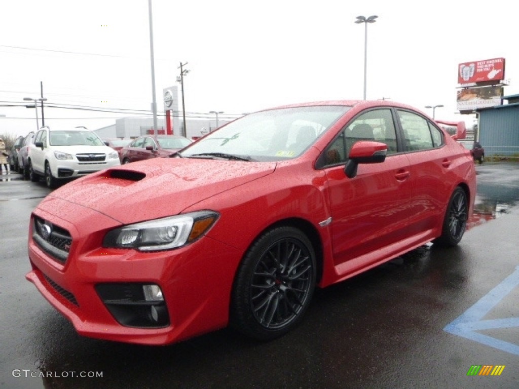 Pure Red 2017 Subaru WRX STI Exterior Photo #117393686