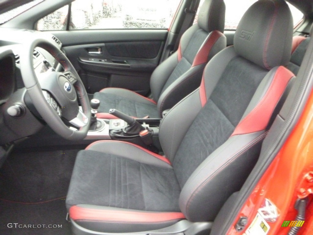 Carbon Black Interior 2017 Subaru WRX STI Photo #117393731