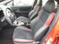 Carbon Black Front Seat Photo for 2017 Subaru WRX #117393731