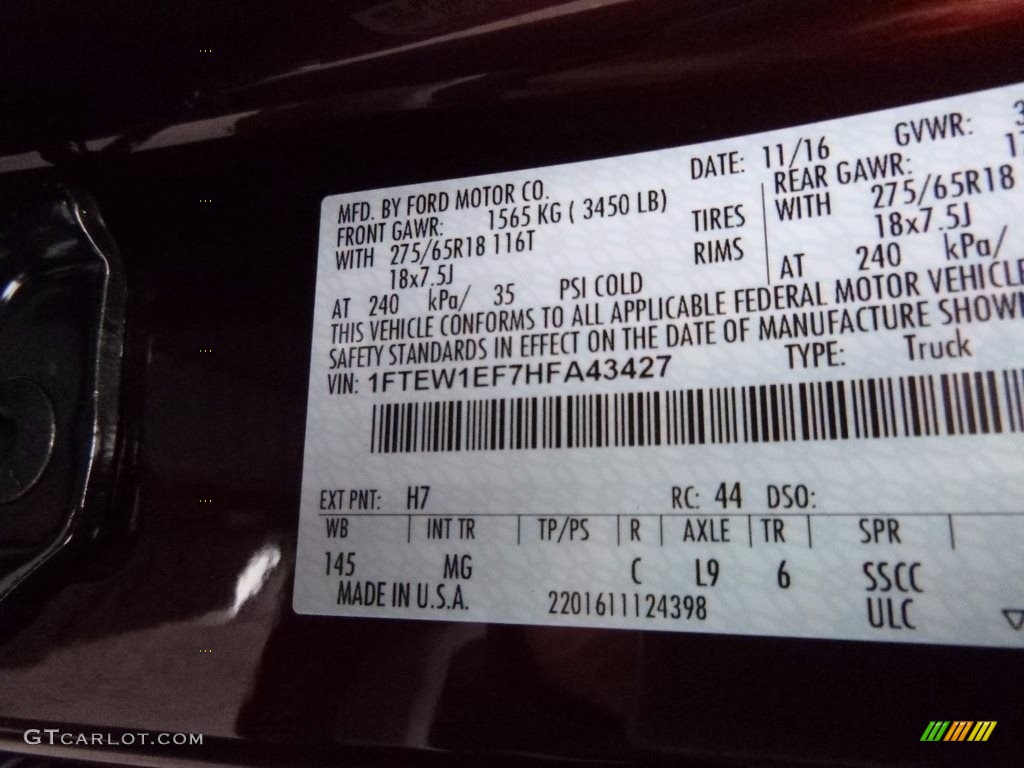 2017 F150 XLT SuperCrew 4x4 - Bronze Fire / Earth Gray photo #11