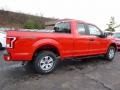 2017 Race Red Ford F150 XL SuperCab 4x4  photo #2
