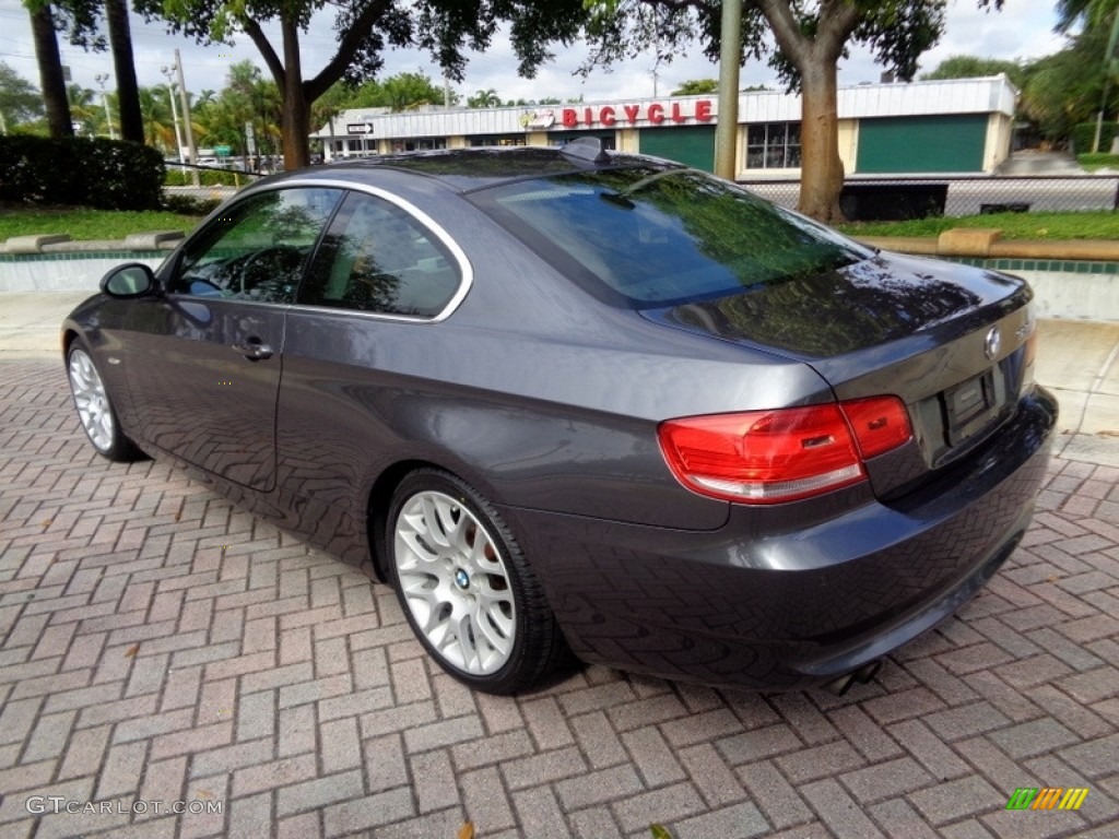 2007 3 Series 328i Coupe - Sparkling Graphite Metallic / Saddle Brown/Black photo #5