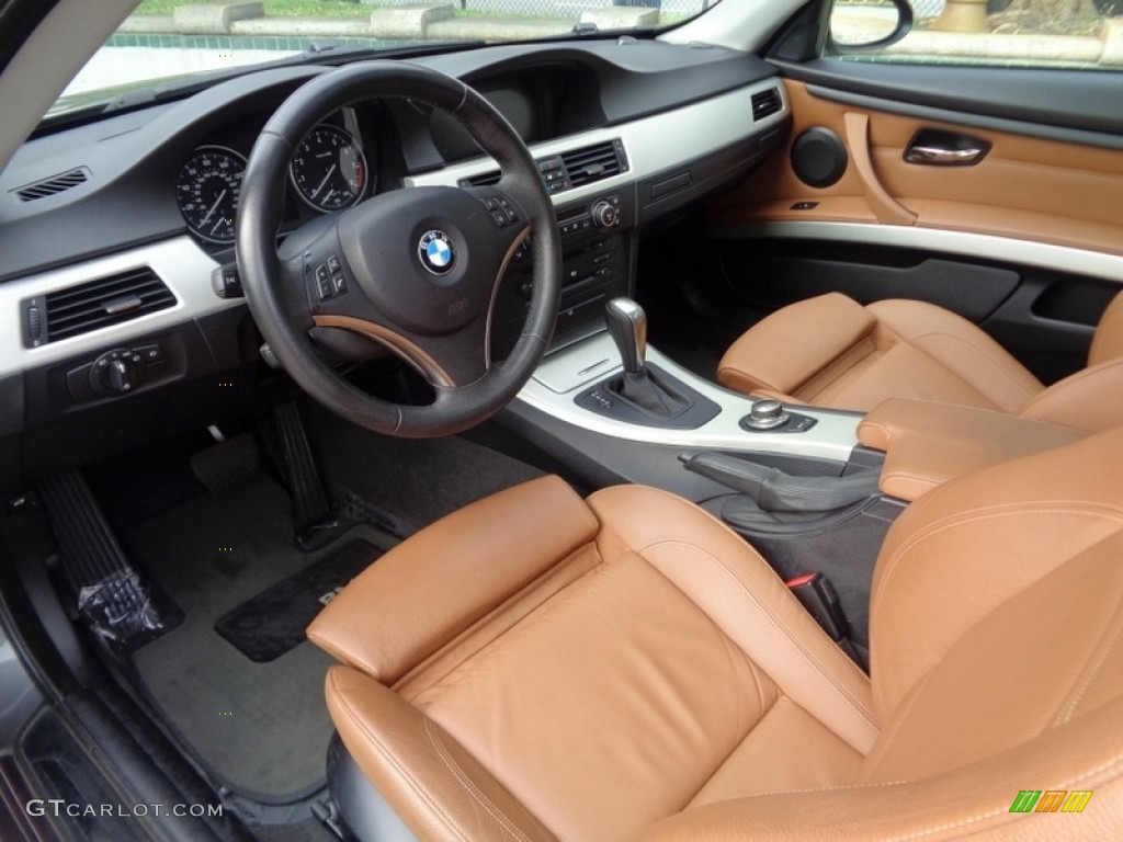 2007 3 Series 328i Coupe - Sparkling Graphite Metallic / Saddle Brown/Black photo #12