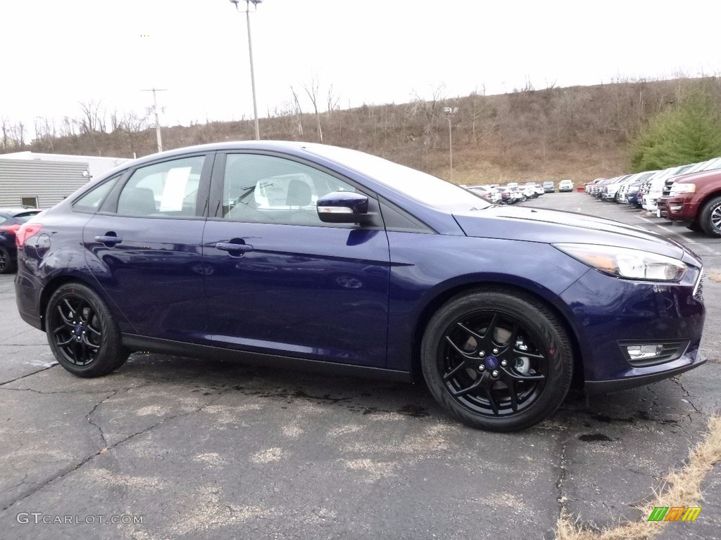 2016 Focus SE Sedan - Kona Blue / Charcoal Black photo #1