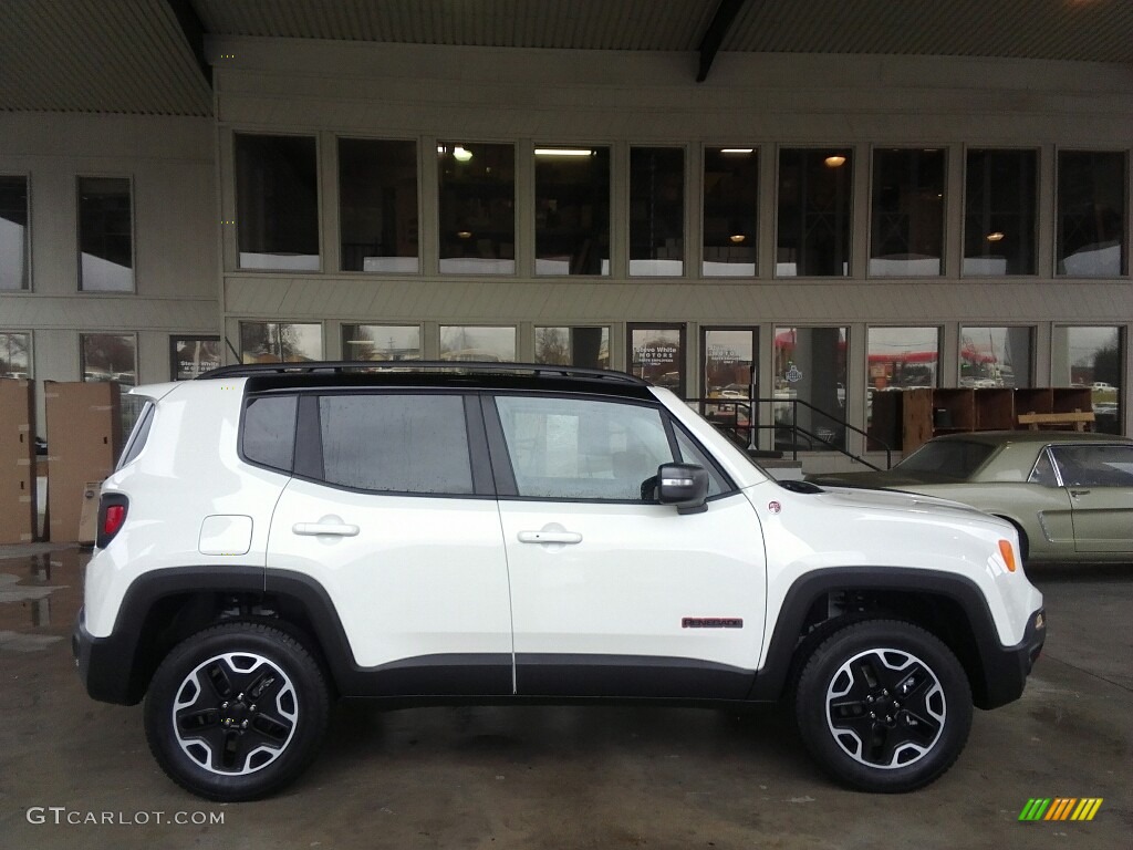 Alpine White 2017 Jeep Renegade Trailhawk 4x4 Exterior Photo #117395459