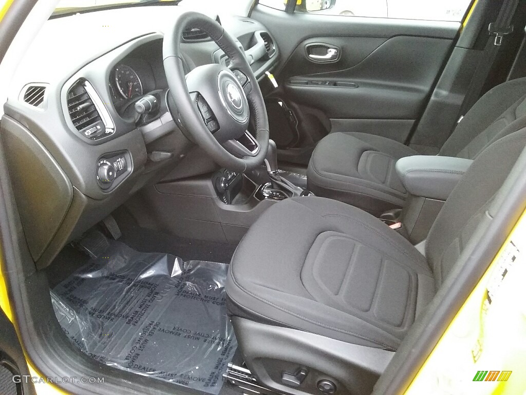Black Interior 2017 Jeep Renegade Latitude 4x4 Photo #117395852