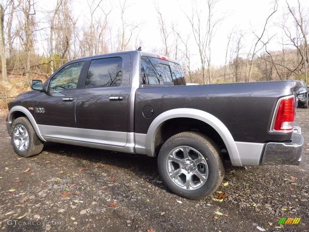 2017 1500 Laramie Crew Cab 4x4 - Granite Crystal Metallic / Black photo #2
