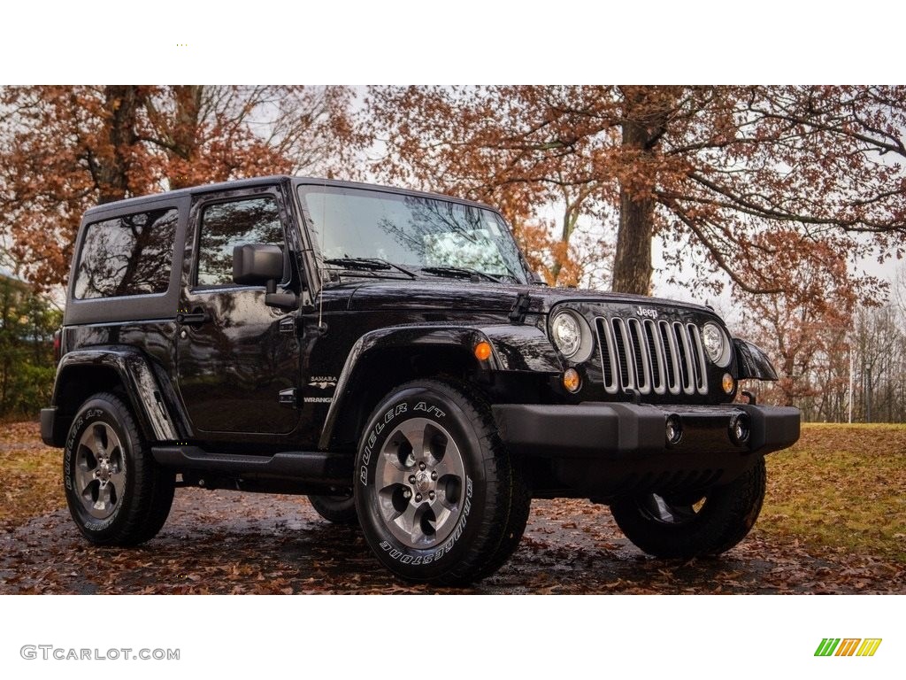 2017 Wrangler Sahara 4x4 - Black / Black/Dark Saddle photo #1