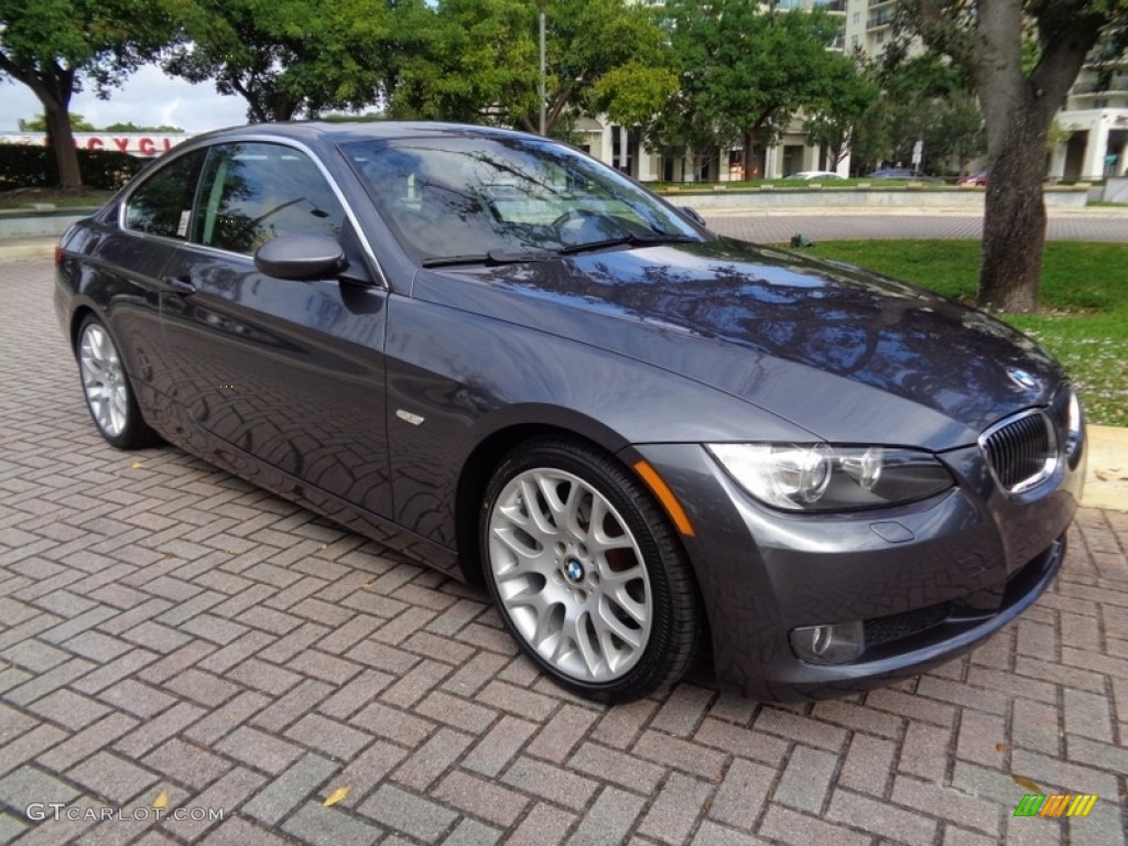 2007 3 Series 328i Coupe - Sparkling Graphite Metallic / Saddle Brown/Black photo #62