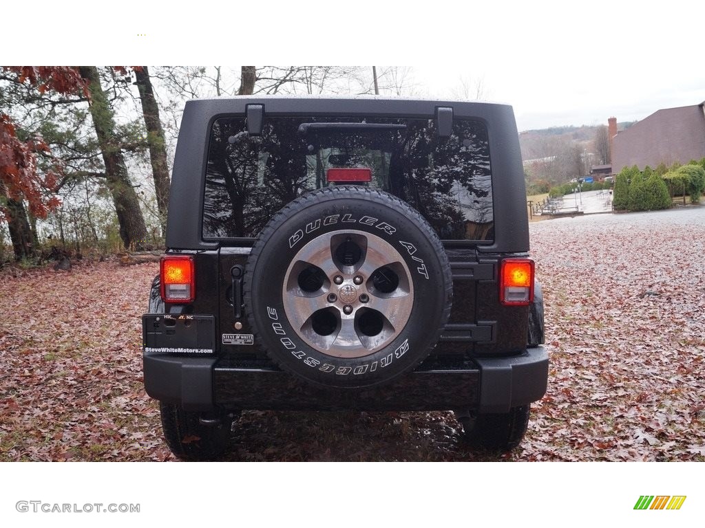 2017 Wrangler Sahara 4x4 - Black / Black/Dark Saddle photo #10