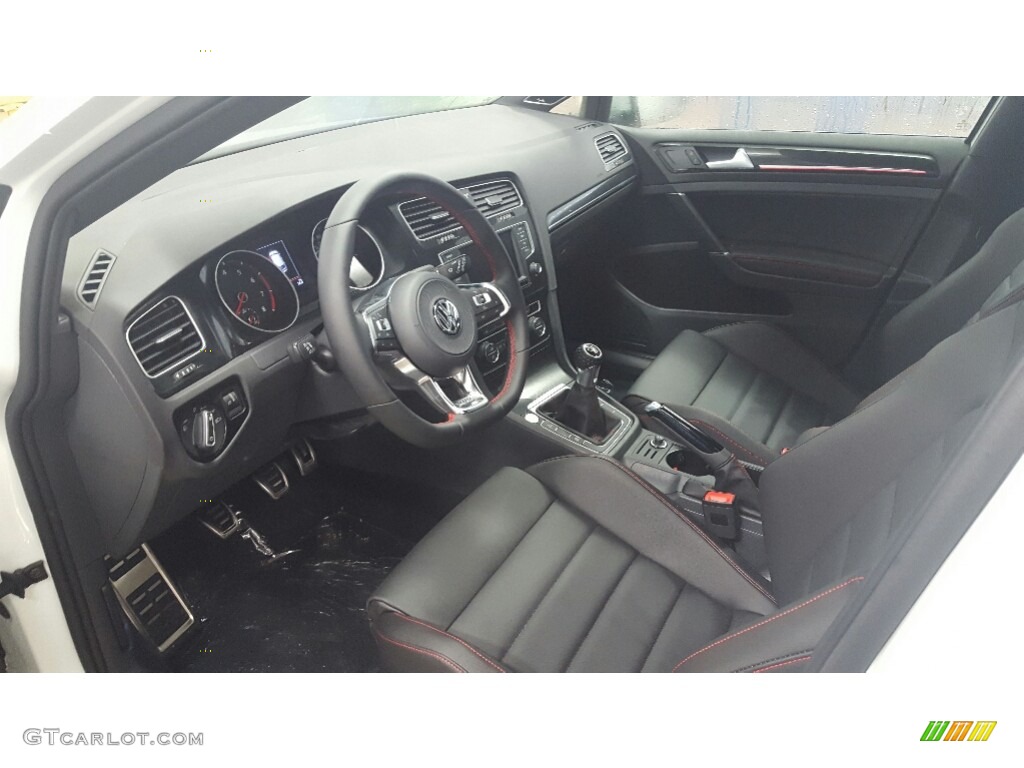 Titan Black Interior 2017 Volkswagen Golf GTI 4-Door 2.0T Autobahn Photo #117397679