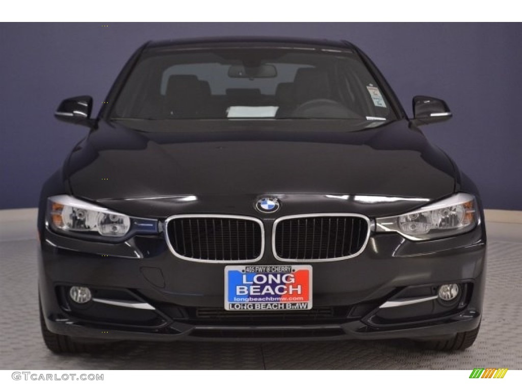 2014 3 Series 328d Sedan - Black Sapphire Metallic / Black photo #2