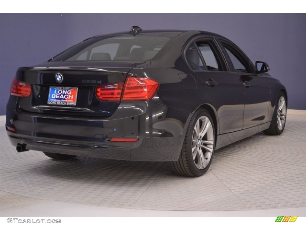 2014 3 Series 328d Sedan - Black Sapphire Metallic / Black photo #7