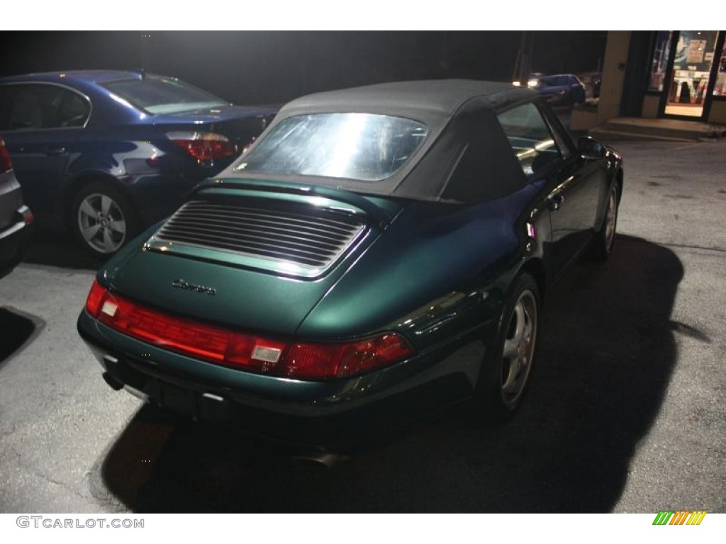1997 911 Carrera Cabriolet - Forest Green Metallic / Cashmere photo #12