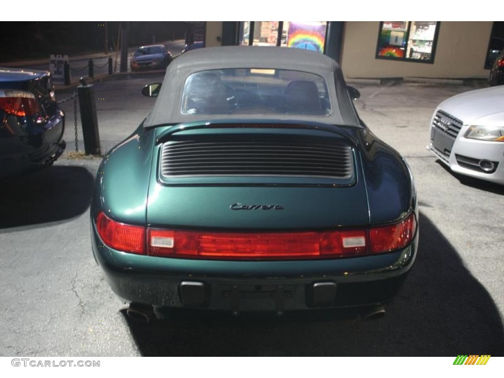 1997 911 Carrera Cabriolet - Forest Green Metallic / Cashmere photo #14