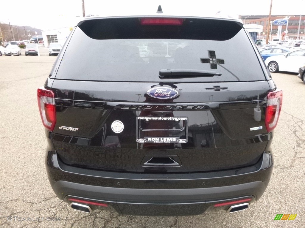 2017 Explorer Sport 4WD - Shadow Black / Ebony Black photo #3