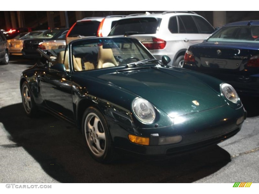 1997 911 Carrera Cabriolet - Forest Green Metallic / Cashmere photo #48