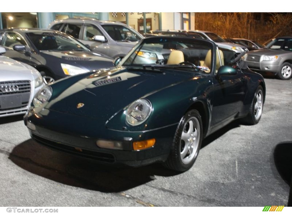 1997 911 Carrera Cabriolet - Forest Green Metallic / Cashmere photo #49
