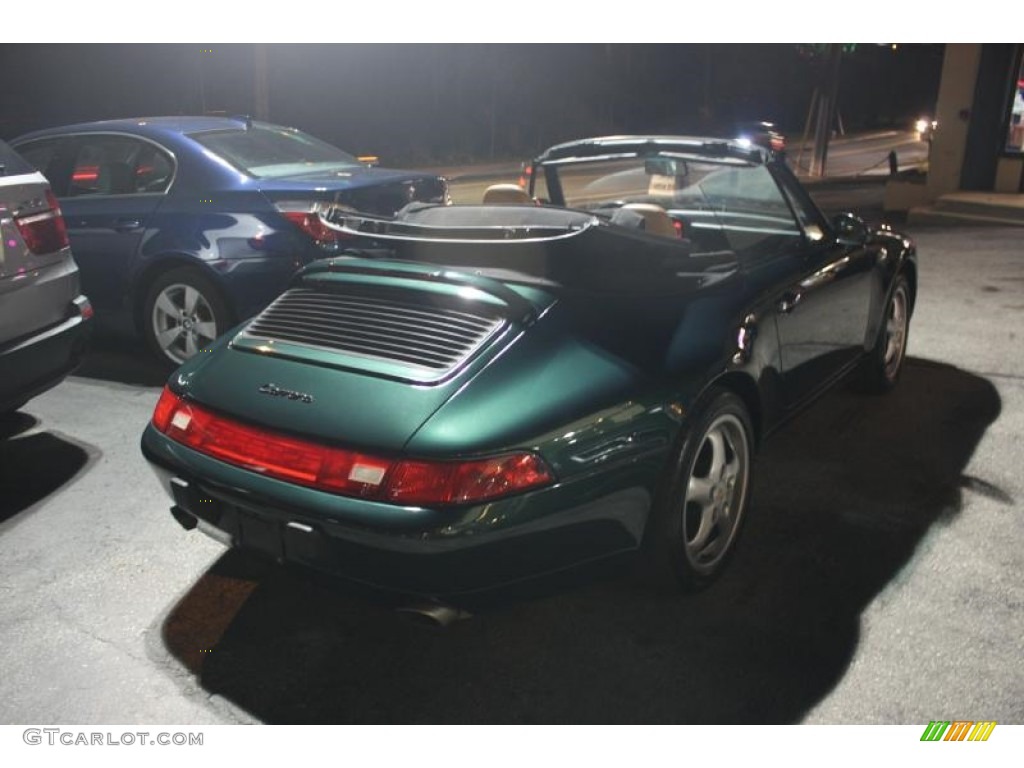 1997 911 Carrera Cabriolet - Forest Green Metallic / Cashmere photo #52