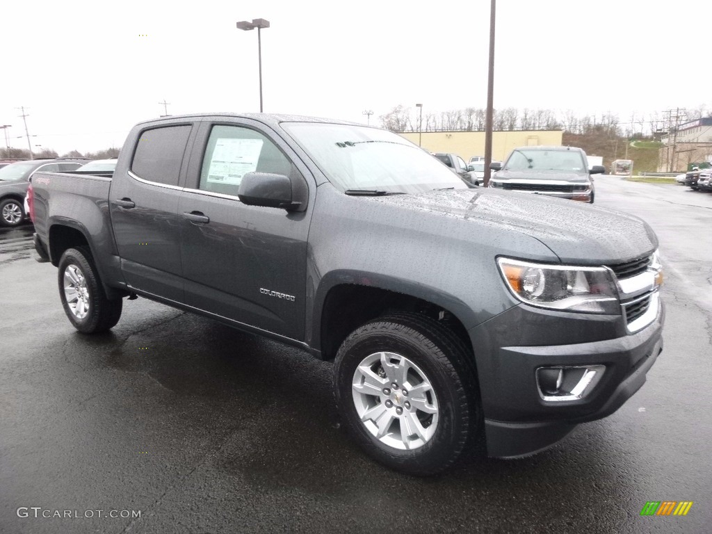 Cyber Gray Metallic 2017 Chevrolet Colorado LT Crew Cab 4x4 Exterior Photo #117403853