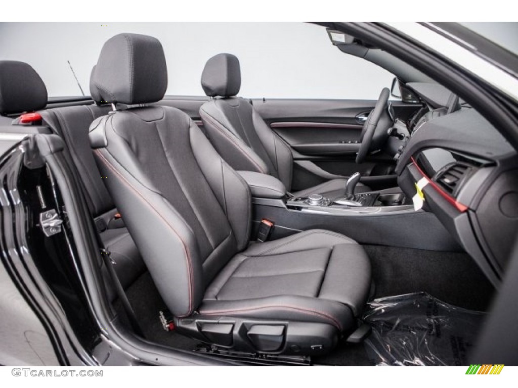 Black Interior 2017 BMW 2 Series 230i Convertible Photo #117405866