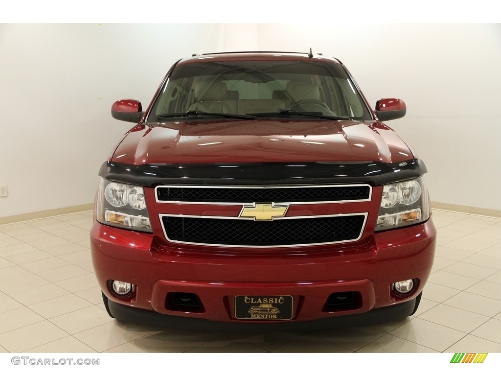 2011 Suburban LT 4x4 - Red Jewel Tintcoat / Light Cashmere/Dark Cashmere photo #2
